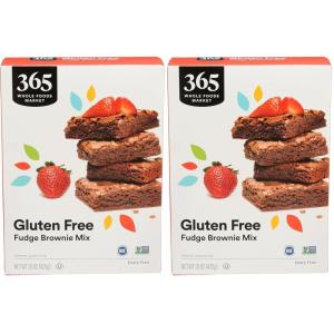 365 by Whole Foods Market, Gluten-Free Brownie Mix, 15 Ounce(15 Ounce (Pack of 2))