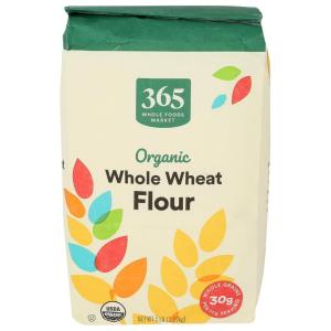 365 by Whole Foods Market, Organic 100% Whole Wheat Flour, 80 Ounce(80 Ounce (Pack of 1))