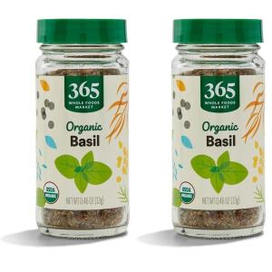 365 by Whole Foods Market, Organic Basil , 0.46 oz(0.46 Ounce (Pack of 2))