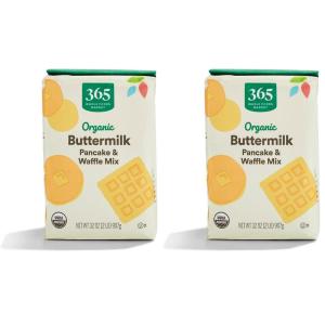 365 by Whole Foods Market, Organic Buttermilk Pancake & Waffle Mix, 32 Ounce(32 Ounce (Pack of 2))
