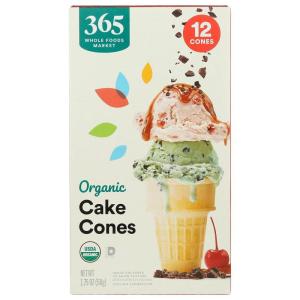 365 by Whole Foods Market, Organic Cake Cup Cone, 1.75 Ounce(0.15 Ounce (Pack of 12))