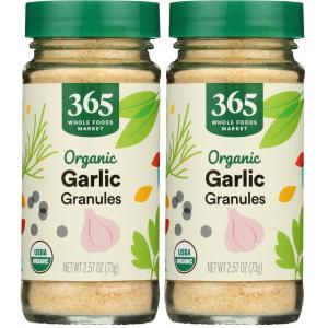 365 by Whole Foods Market, Organic Garlic Granules, 2.57 Ounce(2.57 Ounce (Pack of 2))