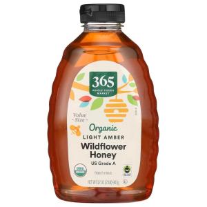 365 by Whole Foods Market, Organic Light Amber Wildflower Honey, 32 Ounce