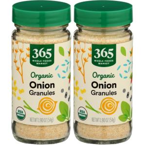 365 by Whole Foods Market, Organic Onion Granules, 1.9 Ounce(1.9 Ounce (Pack of 2))