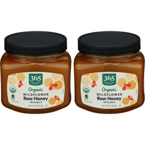 365 by Whole Foods Market Organic Raw Wildflower Honey, 16 OZ(16 Ounce (Pack of 2))