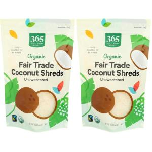365 by Whole Foods Market, Organic Shredded Coconut, 8 Ounce(8 Ounce (Pack of 2))