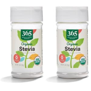 365 by Whole Foods Market, Organic Stevia Powdered ExtraCount, 1 Ounce(1 Ounce (Pack of 2))