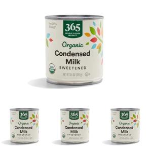 365 by Whole Foods Market, Organic Sweetened Condensed Milk, 14 Ounce(14 Ounce (Pack of 4))