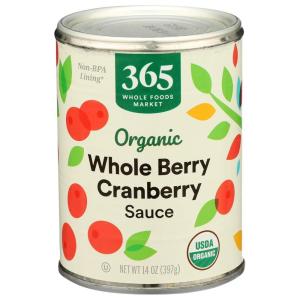 365 by Whole Foods Market, Organic Whole Berry Cranberry Sauce, 14 Ounce(14 Ounce (Pack of 1))