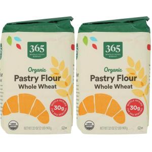 365 by Whole Foods Market, Organic Whole Wheat Pastry Flour, 2 LB(32 Ounce (Pack of 2))