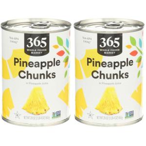 365 by Whole Foods Market, Pineapple Chunks, 20 oz(1.25 Pound (Pack of 2))