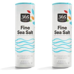 365 by Whole Foods Market, Sea Salt Fine, 26.5 oz(26.5 Ounce (Pack of 2))