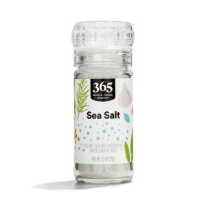 365 by Whole Foods Market, Sea Salt with Built-in Grinder, 3.5 Ounce(3.5 Ounce (Pack of 1))