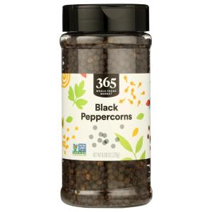 365 by Whole Foods Market, Whole Black Peppercorns, 8.08 Ounce(8.08 Ounce (Pack of 1))