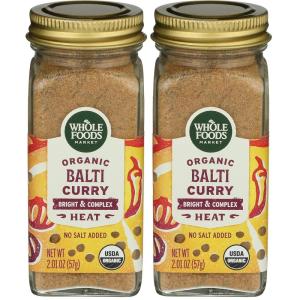 Whole Foods Market, Organic Balti Curry Seasoning, 2.01 Ounce(2.01 Ounce (Pack of 2))