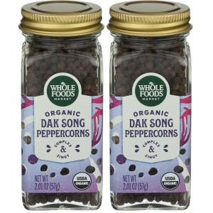 Whole Foods Market, Organic Dak Song Peppercorns, 2.01 Ounce(2.01 Ounce (Pack of 2))
