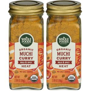 Whole Foods Market, Organic Muchi Curry Seasoning, 2.08 Ounce(2.08 Ounce (Pack of 2))