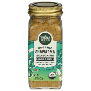 Whole Foods Market, Organic Seasoning, Shawarma No Salt Added, 1.87 Ounce(1.87 Ounce (Pack of 1))