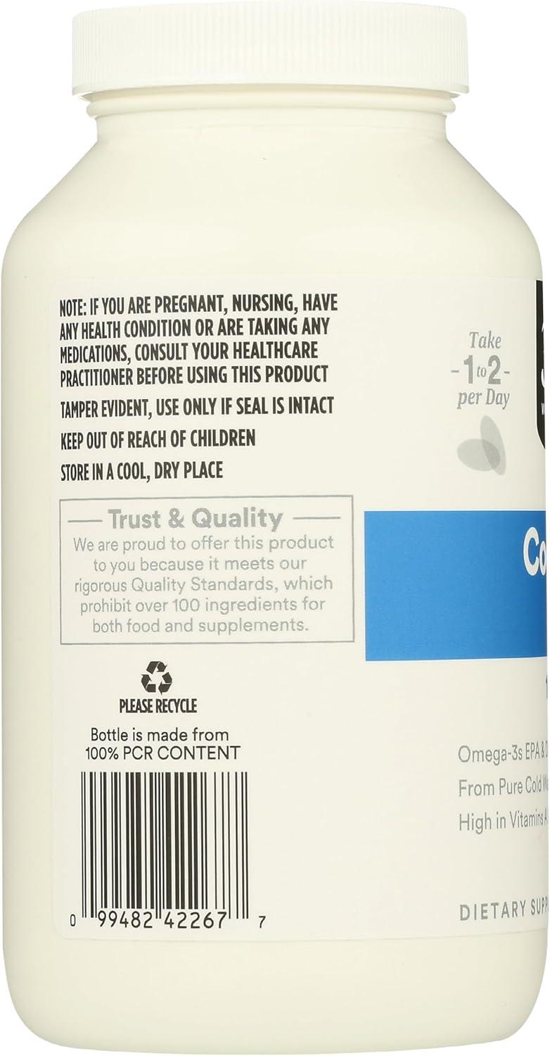 image:image365 by Whole Foods Market Cod Liver Oil Norwegian 1000Mg 180 Softgels
