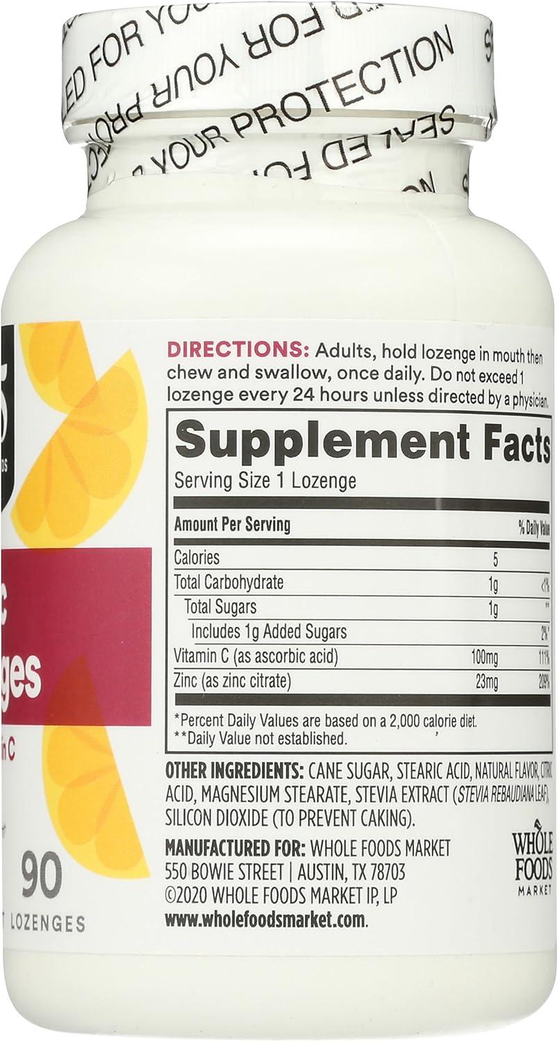 image:image365 by Whole Foods Market LOunceenges Zinc Vitamin C 90 Count90 Count Pack of 1