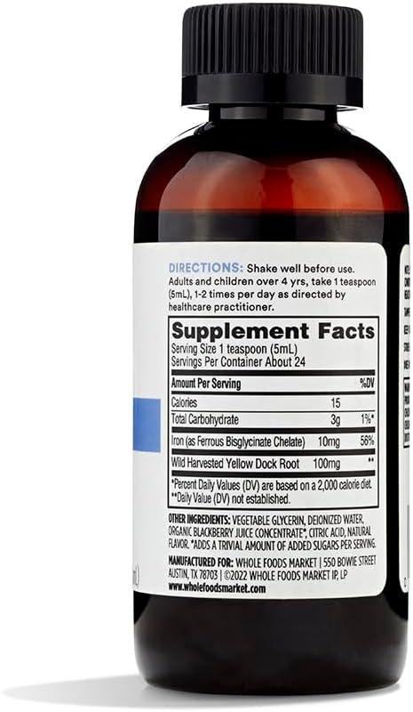 image:image365 by Whole Foods Market Liquid Iron Blackberry Vanilla Flavor 4 OZ