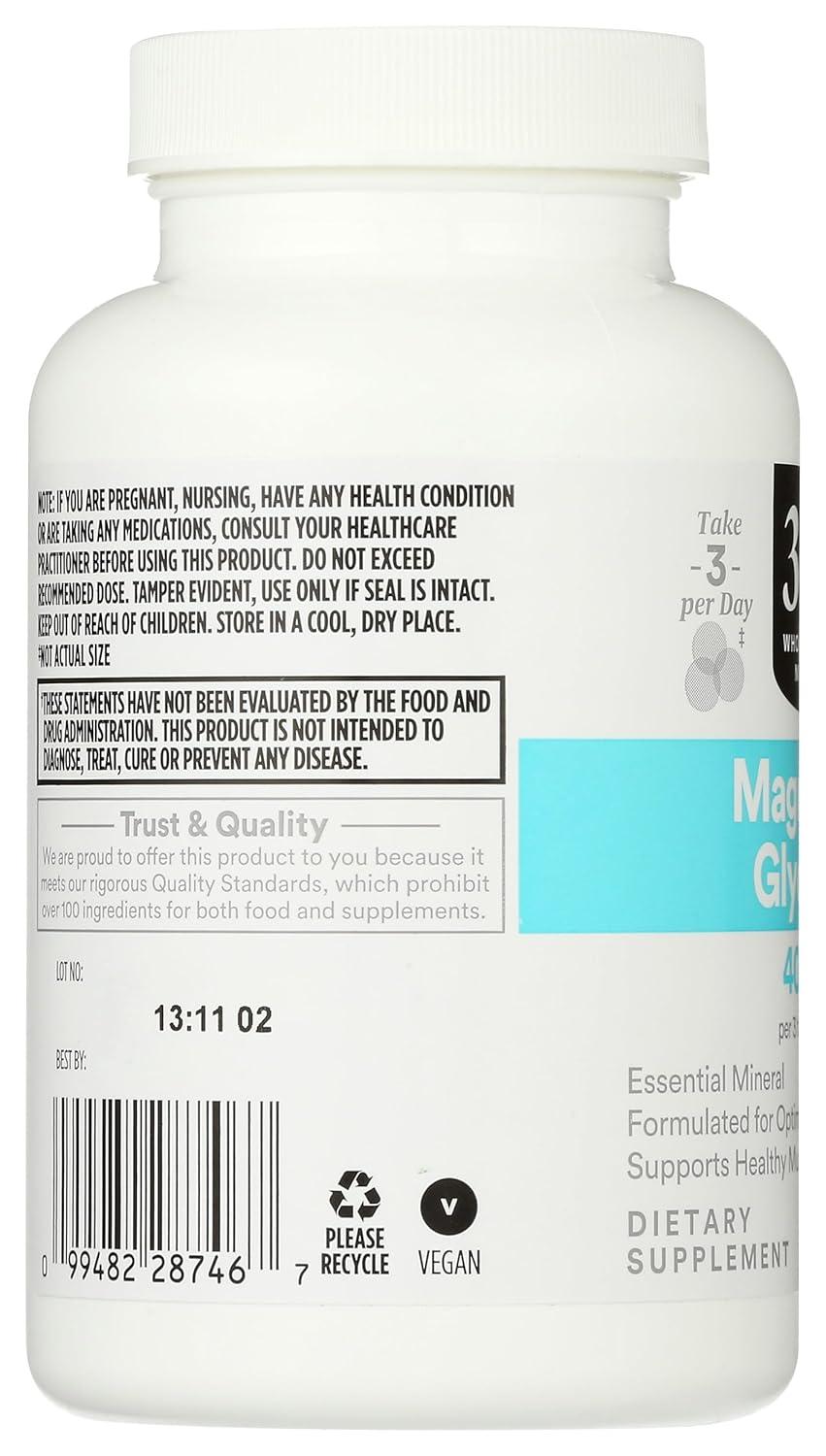 image:image365 by Whole Foods Market Magnesium Glycinate Tablets 400 MG 90 Count