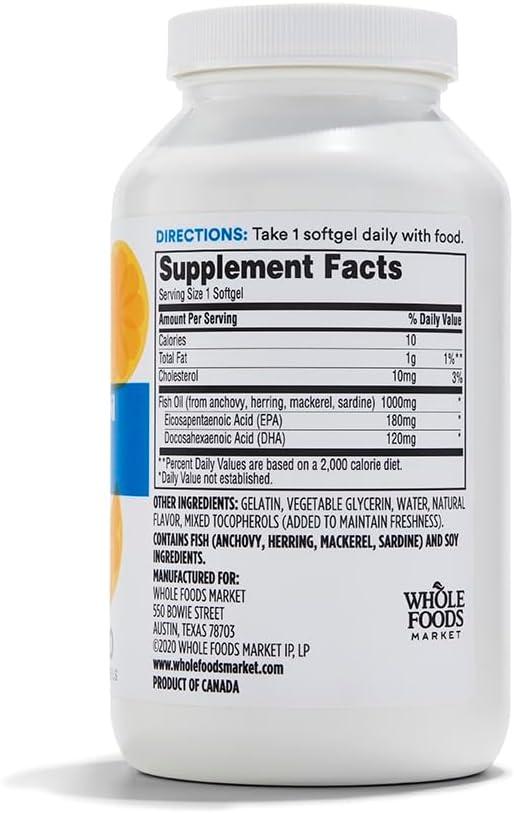 image:image365 by Whole Foods Market Omega3 Lemon 180 ct