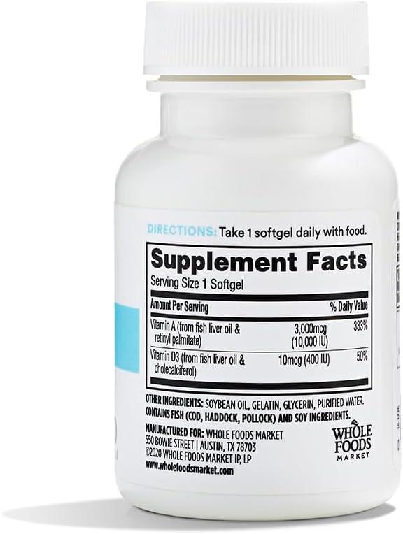 image:image365 by Whole Foods Market Vitamin A amp D 400 IU 100 Count