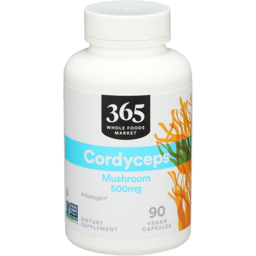 image:image365 by Whole Foods Market Cordyceps Mushroom Vegan Capsules 500mg 90 Count90 Count Pack of 1