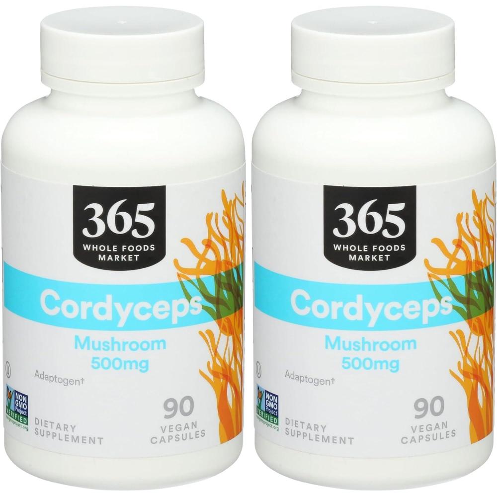 image:image365 by Whole Foods Market Cordyceps Mushroom Vegan Capsules 500mg 90 Count90 Count Pack of 2