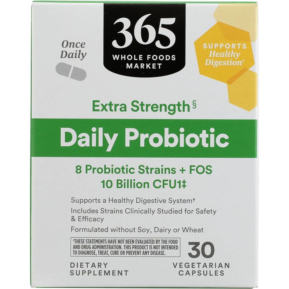 image:image365 by Whole Foods Market Extra Strength Daily Probiotic 10 billion CFU 30 ct