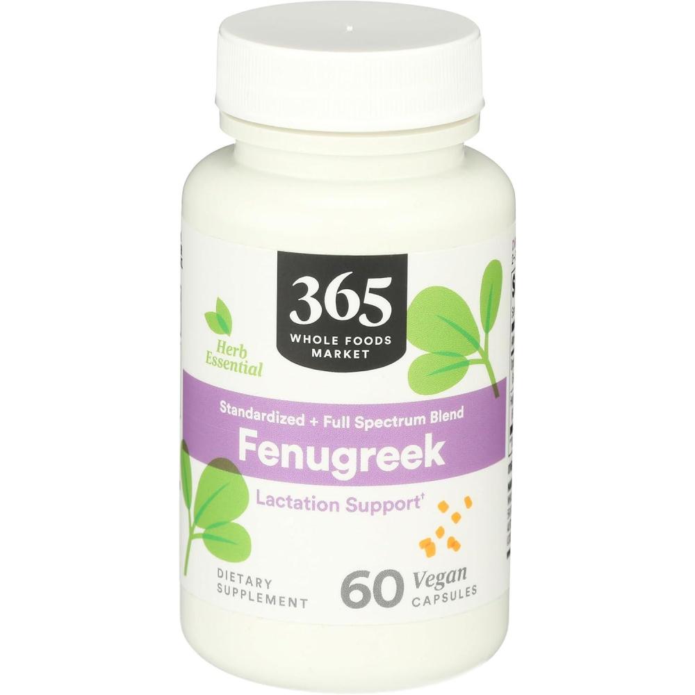 image:image365 by Whole Foods Market Fenugreek Standardized  Full Spectrum Blend Lactation Support Vegan Capsules 60 Count60 Count Pack of 1
