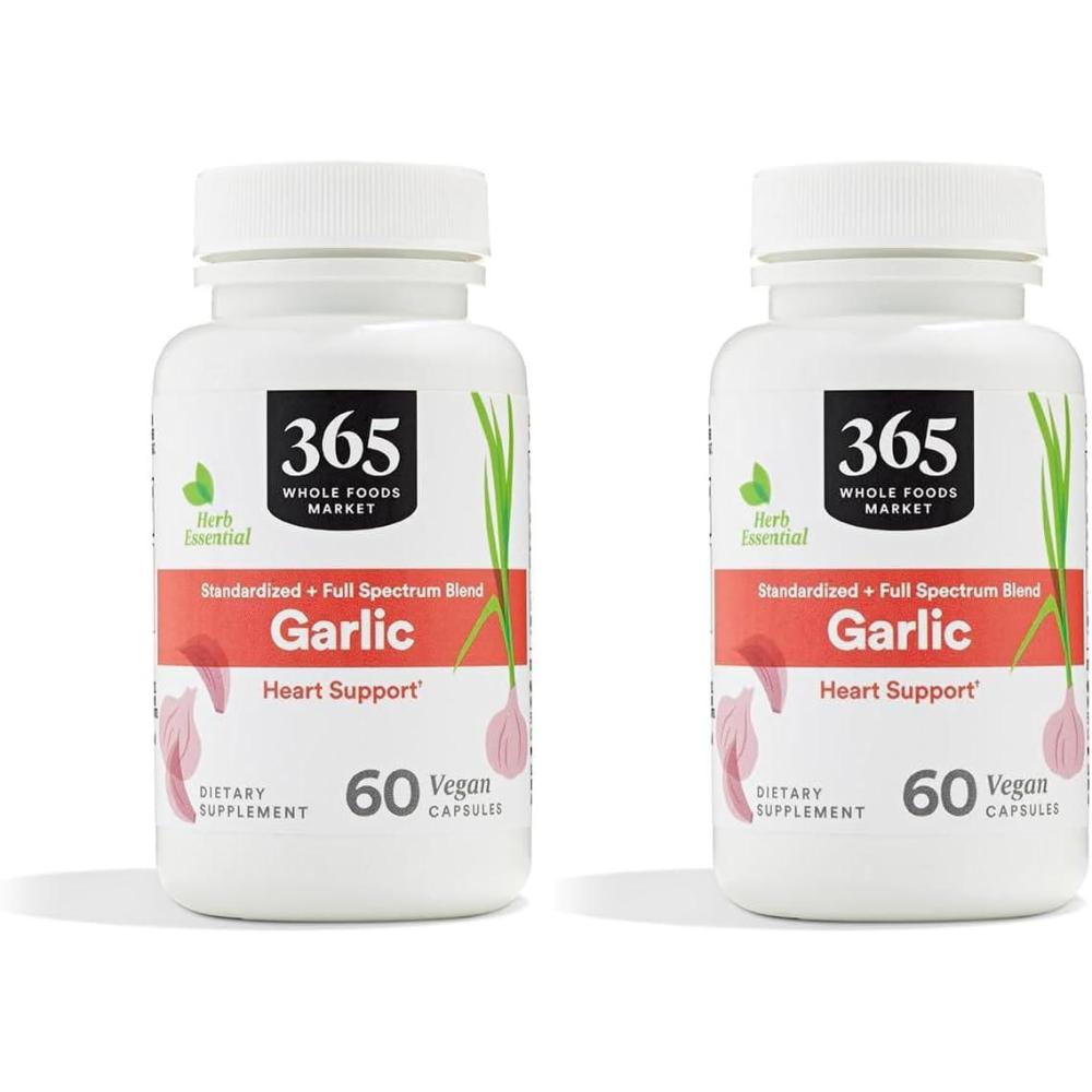image:image365 by Whole Foods Market Garlic Dietary Supplement Vegan Capsules Supports Heart Health 60 Count60 Count Pack of 2