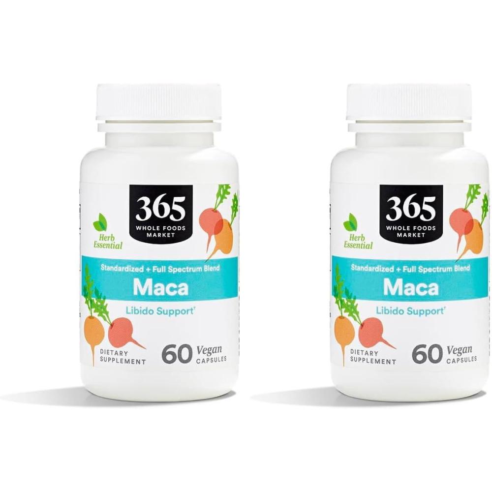 image:image365 by Whole Foods Market Maca Standardized  Full Spectrum Blend Libido Support Vegan Capsules 60 Count60 Count Pack of 2
