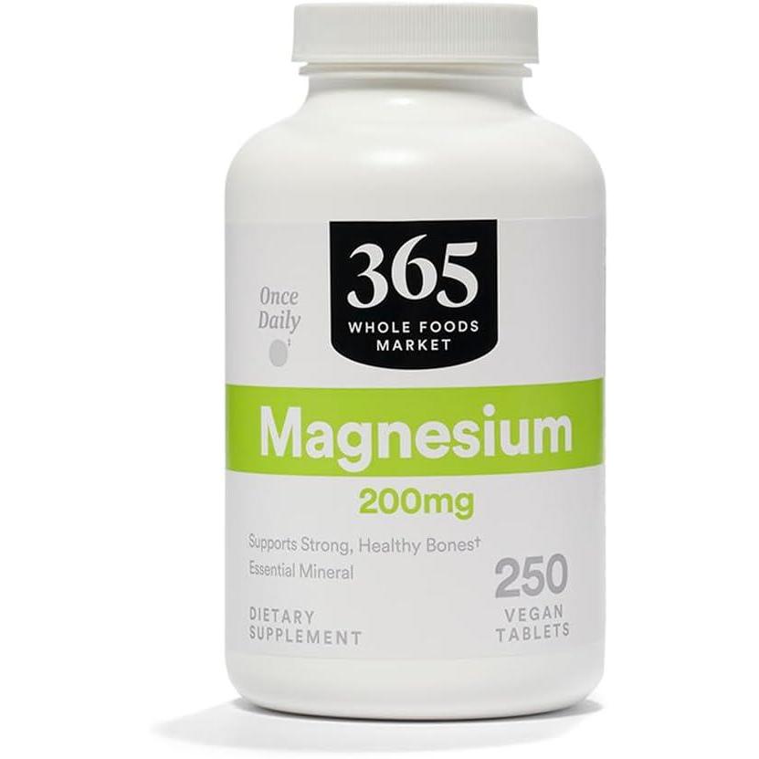 image:image365 by Whole Foods Market Magnesium 200mg Vegan 250 Tablets250 Count Pack of 1