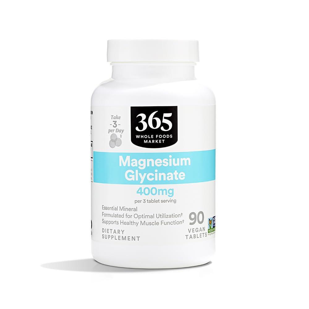 image:image365 by Whole Foods Market Magnesium Glycinate Tablets 400 MG 90 Count