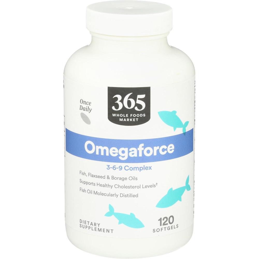image:image365 by Whole Foods Market Omegaforce 3 6 9 Complex 120 Softgels120 Count Pack of 1