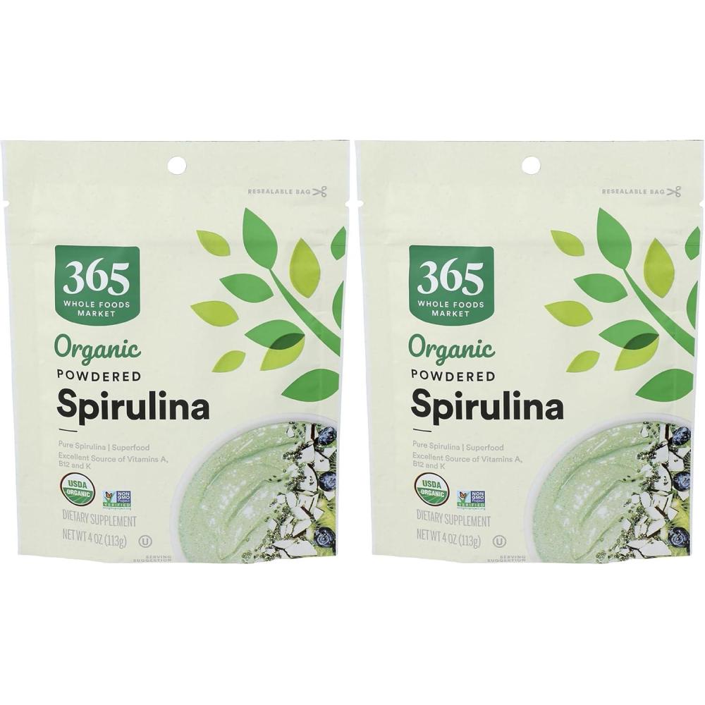 image:image365 by Whole Foods Market Organic Spirulina Superfood Powder 4 Ounce4 Ounce Pack of 2