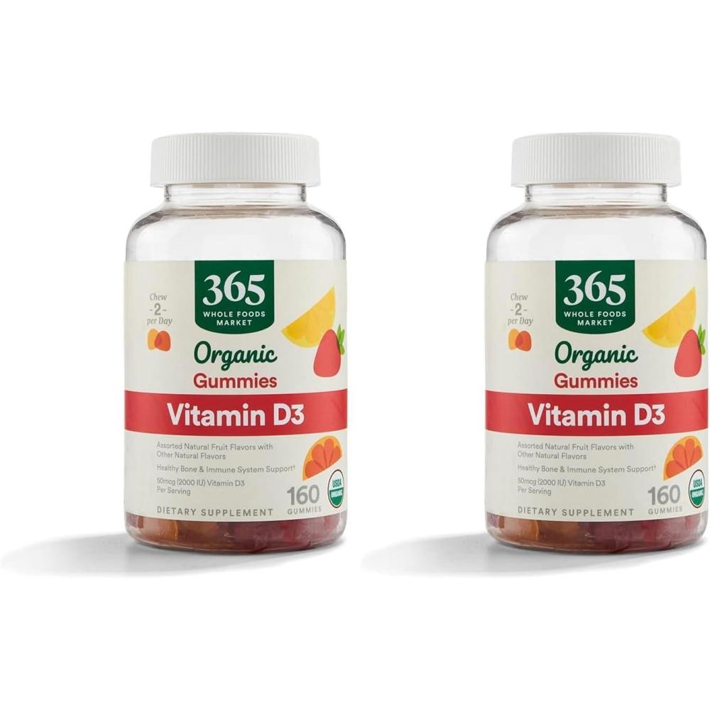 image:image365 by Whole Foods Market Organic Vitamin D3 Gummy 160 Count160 Count Pack of 2