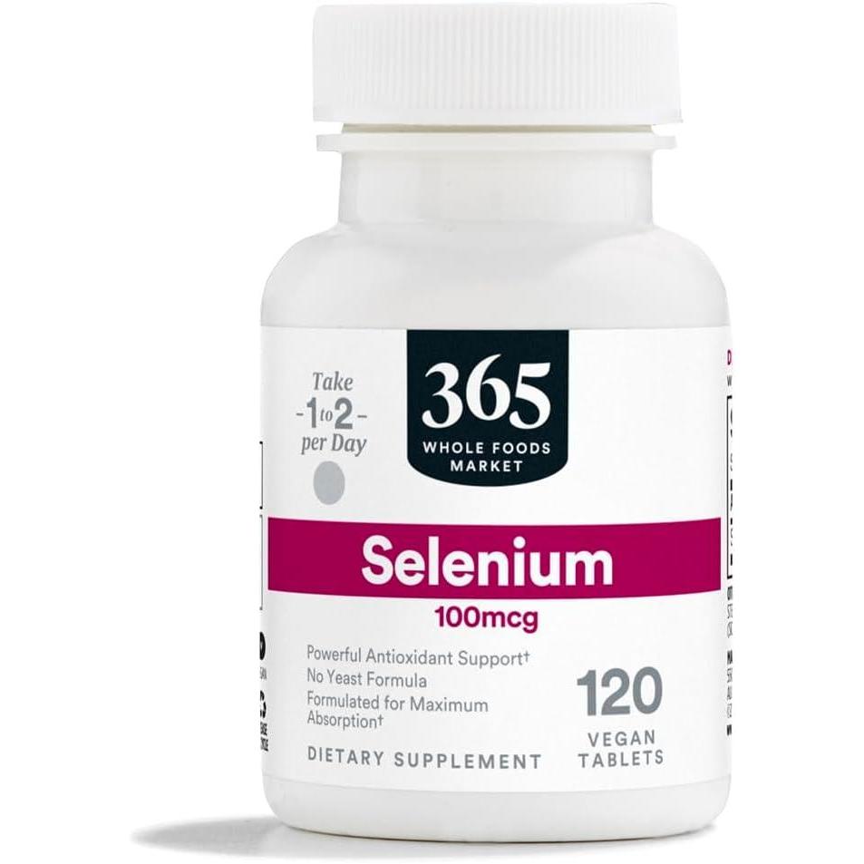 image:image365 by Whole Foods Market Selenium 100mcg Vegan 120 Tablets120 Count Pack of 1