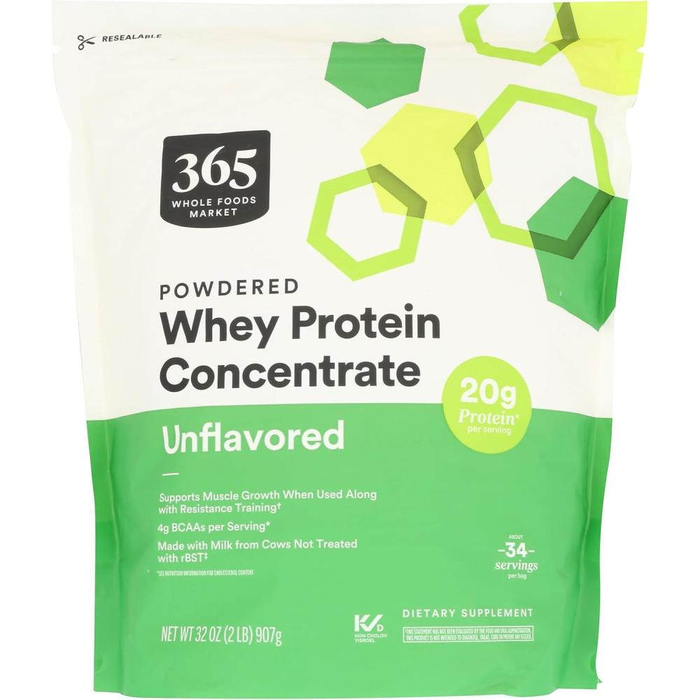 image:image365 by Whole Foods Market Unflavored Whey Concentrate Protein Powder 32 Ounce