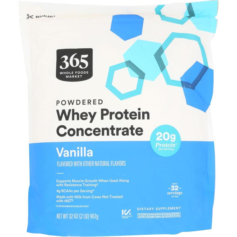 image:image365 by Whole Foods Market Vanilla Whey Concentrate Protein Powder 32 OZ