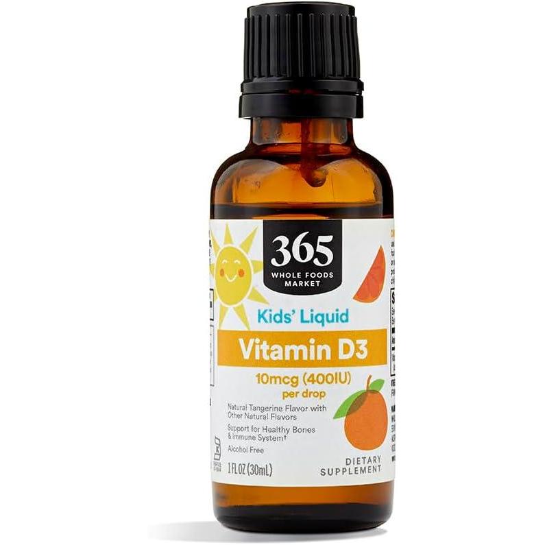 image:image365 by Whole Foods Market Vitamin D3 Liquid 400Iu Tangerine Flavor 1 Ounce1 Fl Oz Pack of 1