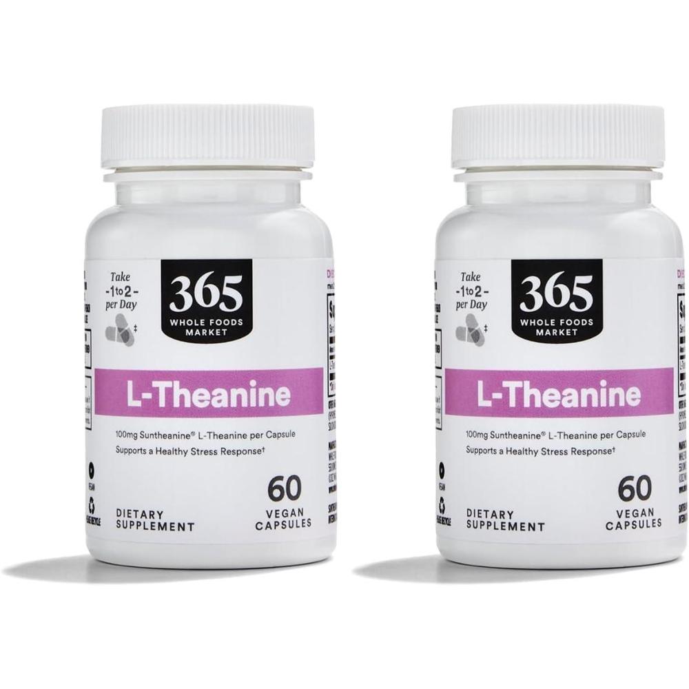 image:imageWhole Foods Market LTheanine 100 MCG 60 CT60 Count Pack of 2