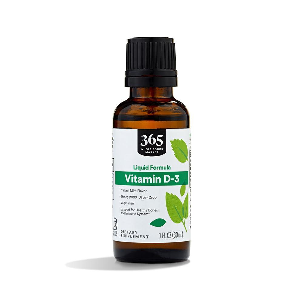 image:imageWhole Foods Market Vitamin D3 Liquid Mint Flavor 1000IU 1 OZMint Flavor
