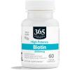 365 by Whole Foods Market, High-Potency Biotin 5000mcg, Vegan, 60 Count(60 Count (Pack of 1))