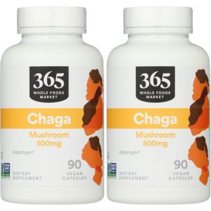 365 by Whole Foods Market, Chaga, 90 Count(90 Count (Pack of 2))