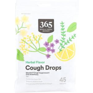 365 by Whole Foods Market, Herbal Cough Drops, 45 Count