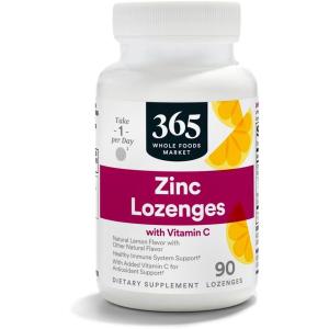 365 by Whole Foods Market, LOunceenges Zinc Vitamin C, 90 Count(90 Count (Pack of 1))