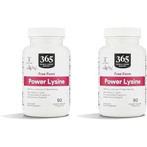 365 by Whole Foods Market, Lysine Power, 90 Count(90 Count (Pack of 2))